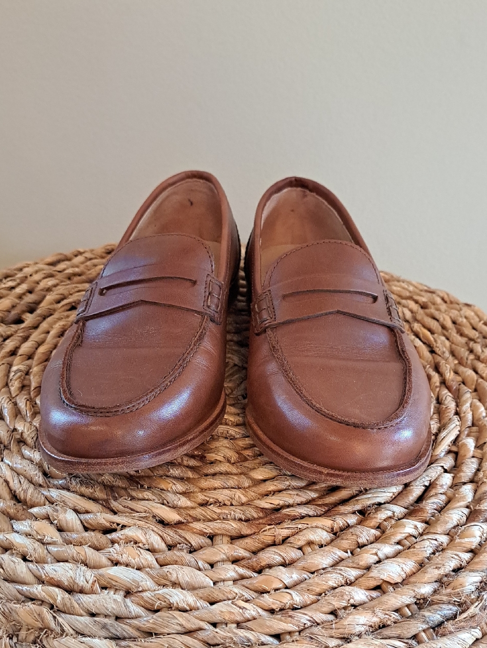 J.Crew Womens Academy Preppy/Academia Saddle Brown Leather Loafers 7 - Picture 3 of 9